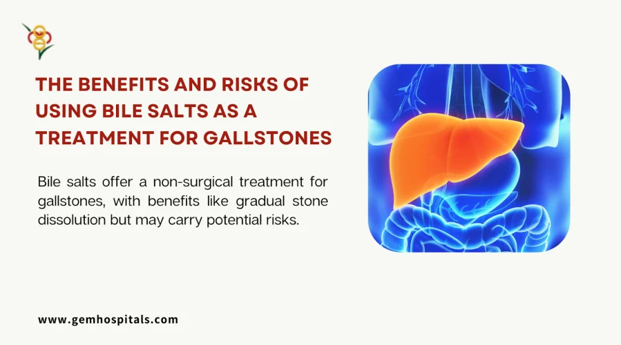 What are the benefits and risks of using bile salts as a treatment for gallstones?