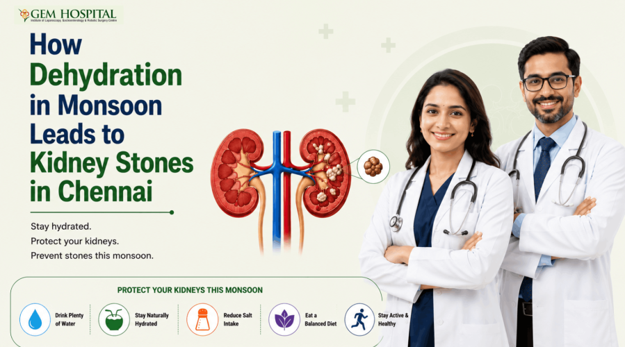 How Dehydration in Monsoon Leads to Kidney Stones in Chennai